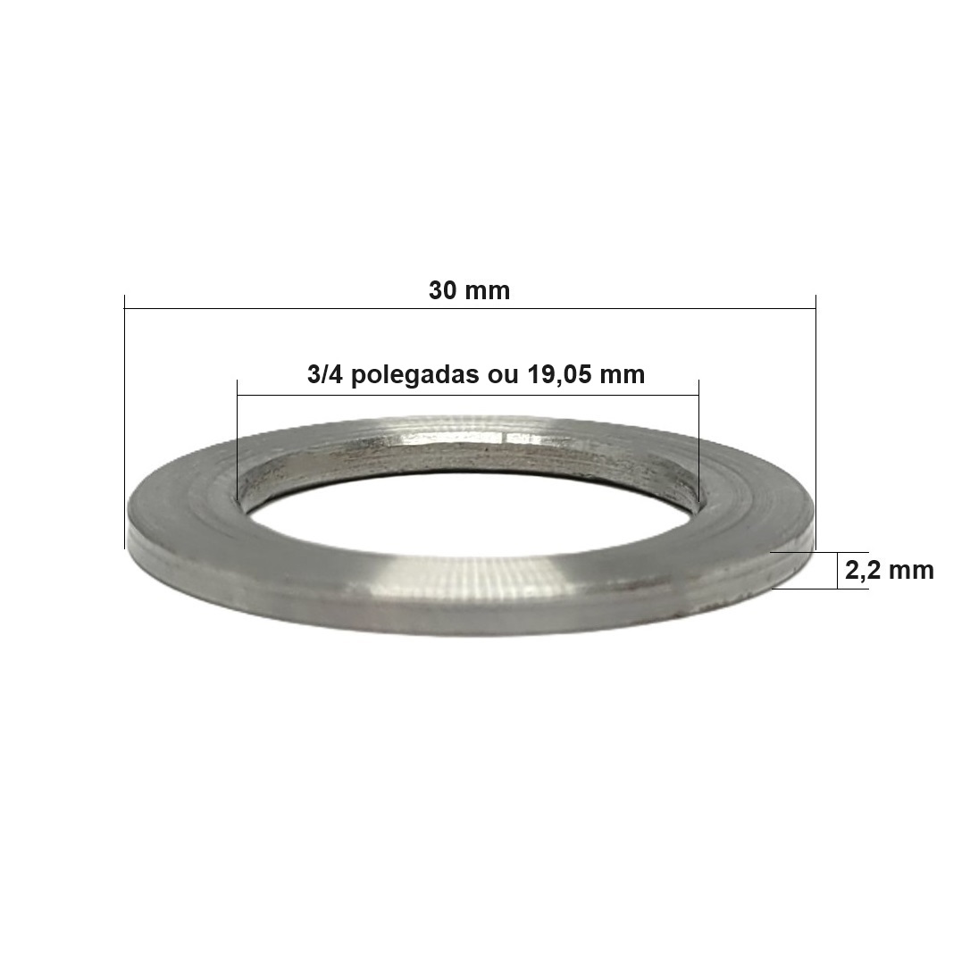 Bucha de Redução para Serra 30x2,2x3/4&quot; - Cód. 9010.09